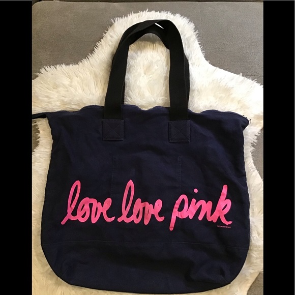 PINK By Victoria Secret Slouchy Canvas Shoulder Bag - Picture 4 of 10